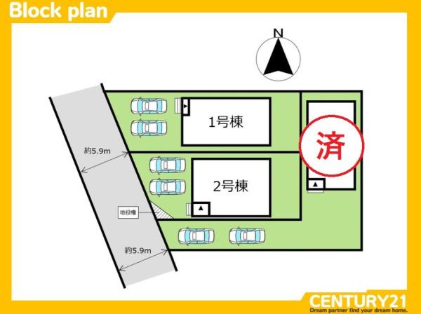 久留米市善導寺町与田第6　2号棟　全3棟