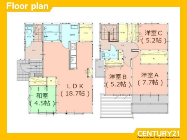 宇美町宇美4丁目1期　2号棟　全4棟