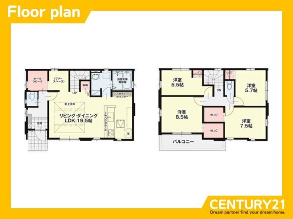 南区花畑3丁目4期 1号棟 全1棟(間取り)