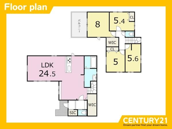 南区鶴田3丁目4期 全1棟(間取り)