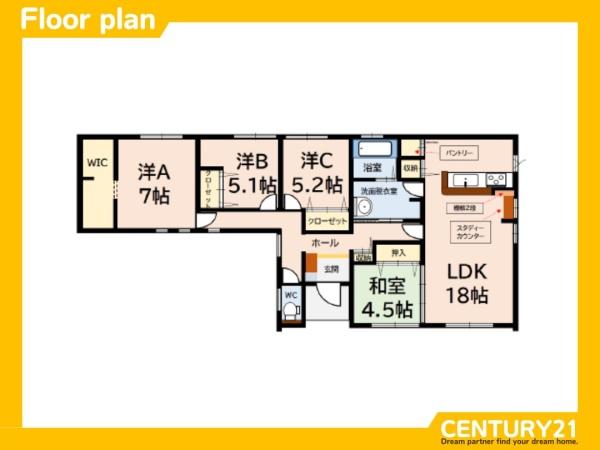 久留米市善道寺町木塚3期　全1棟