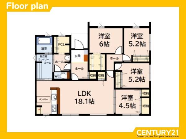 宇美町とびたけ3丁目2期　全1棟