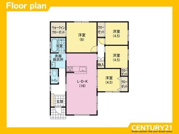 久留米市三潴町西牟田　A号棟　全2棟