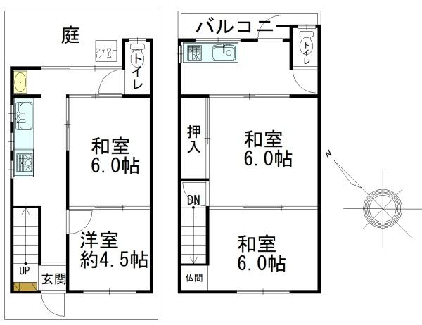 新着　大今里南3丁目　借地権付き建物