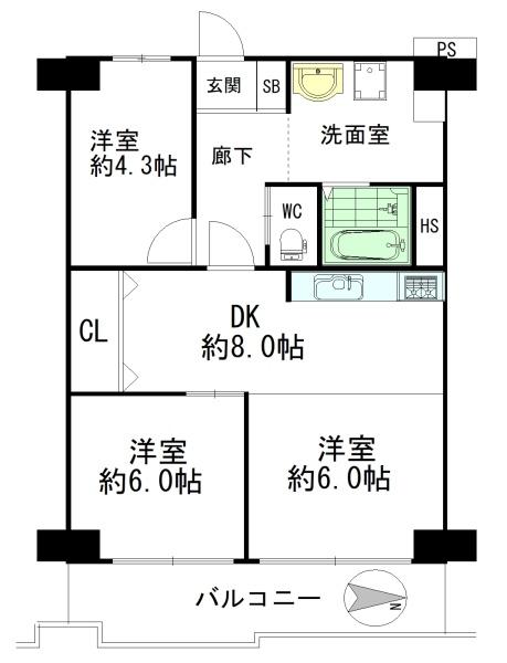 新着　シャルム久宝寺緑地