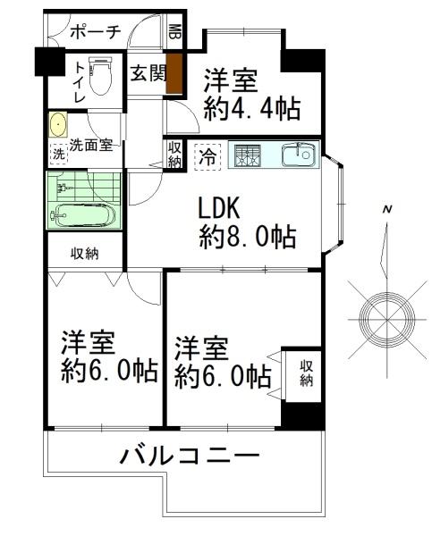 新着　シャルマンコーポ寺田町