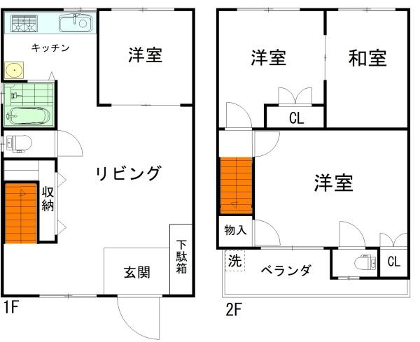 田島2丁目　北巽駅　テラスハウス
