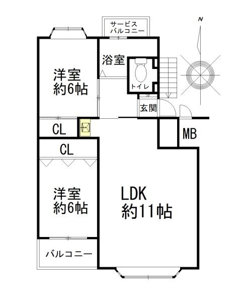 新着　深江橋コーポE棟