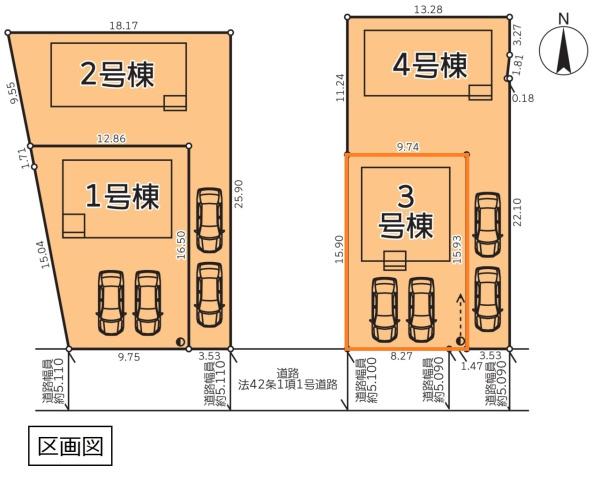 クレイドルガーデン　筑西市稲野辺第１　全４棟　３号棟