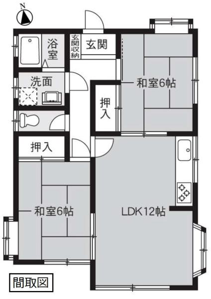 古河市東牛谷　平家建