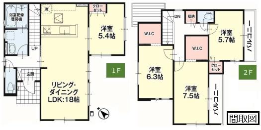ケイアイ　小山市粟宮６期　全４棟　２号棟
