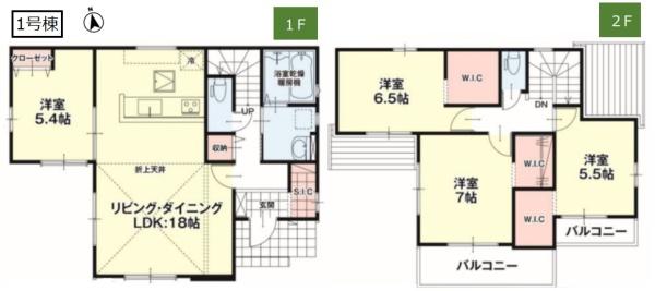 エルデ　小山市粟宮５期　全３棟　１号棟