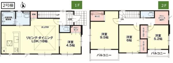 エルデ　小山市粟宮５期　全３棟　２号棟