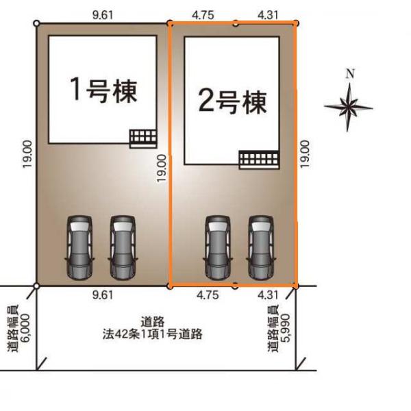 クレイドルガーデン　八千代町菅谷第２　全２棟　２号棟