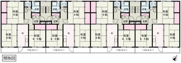 古河市駒羽根　共同住宅（３Ｋ×１６室）