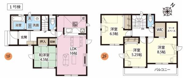 グラファーレ　杉戸町高野台南２期　１号棟