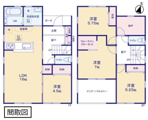 リーブルガーデン　坂東辺田第３　全２棟　２号棟