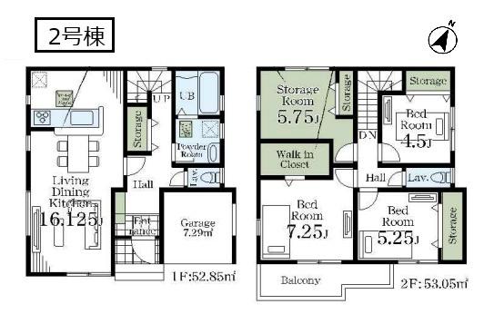 リーブルガーデン　白岡市小久喜第４　全２棟　２号棟