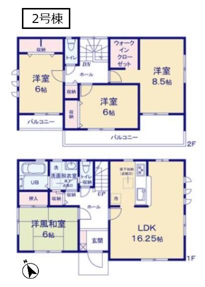 リーブルガーデン　第５小山西城南　全２棟　２号棟