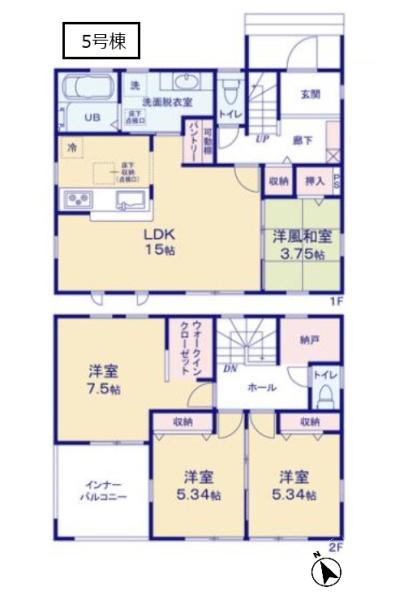 リーブルガーデン　第１加須花崎　全５棟　５号棟