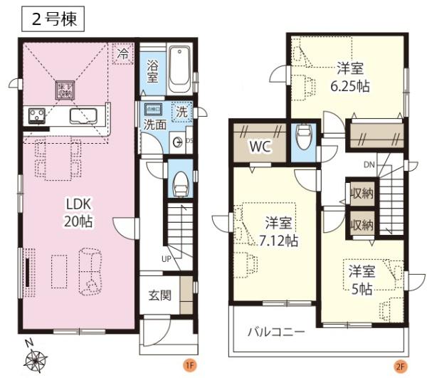 グラファーレ　幸手市東８期　全２棟　２号棟