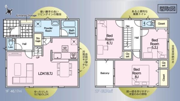 クレイドルガーデン　小山市東間々田第８　全１棟