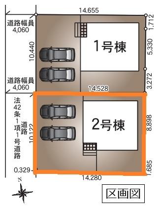 クレイドルガーデン　筑西市下川島第２　全２棟　２号棟