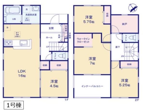 ーブルガーデン　古河諸川第１３　全２棟　１号棟