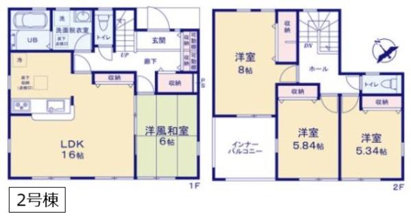 ーブルガーデン　古河諸川第１３　全２棟　２号棟