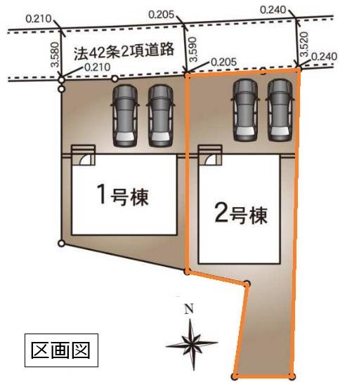 クレイドルガーデン　下妻市二本紀第１　全２棟　２号棟