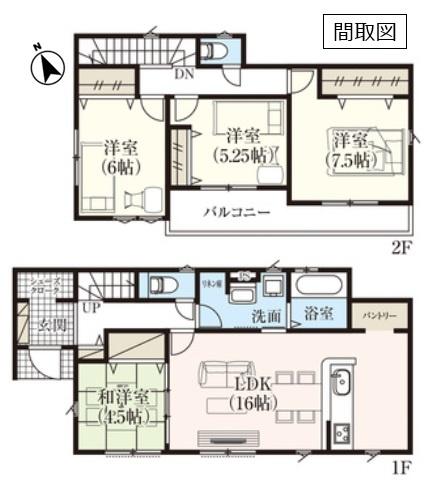グラファーレ　小山市雨ケ谷新田　全４棟　２号棟