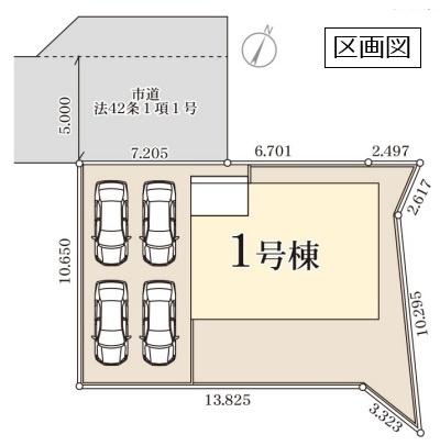 リーブルガーデン 第1下妻市下妻丙 全1棟 1号棟(区画図)