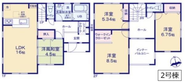 リーブルガーデン　第１小山中久喜　全５棟　２号棟