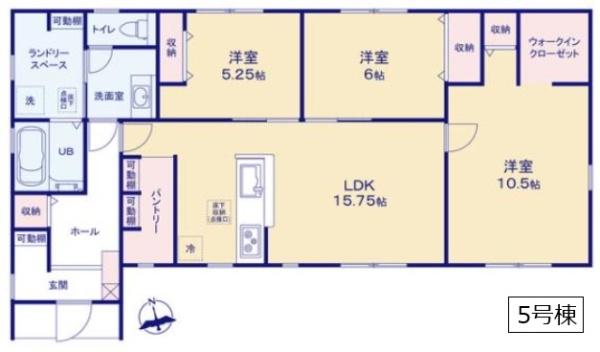 リーブルガーデン　第１小山中久喜　全５棟　５号棟