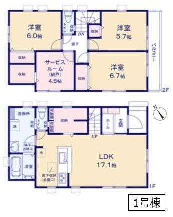 リーブルガーデン　春日部市一ノ割第８　全２棟　１号棟