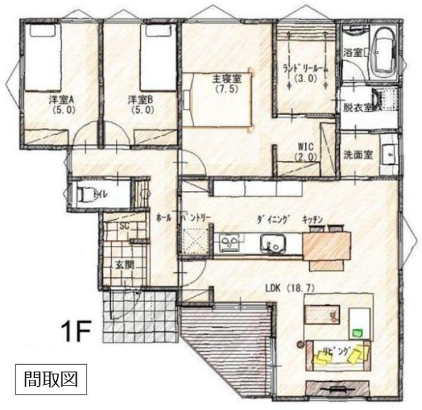 小山市間々田５期　全６区画　４号棟
