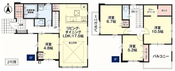 リガーレ　小山市東城南１０期　全２棟　２号棟