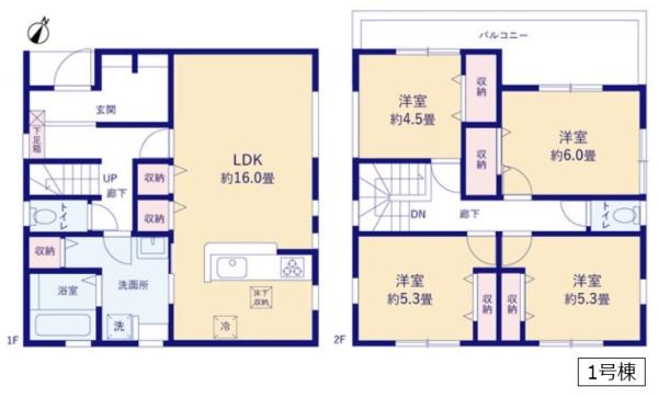 リーブルガーデン　春日部市西金野井３期　全２棟　１号棟