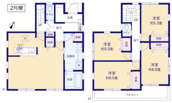 リーブルガーデン　春日部市西金野井３期　全２棟　２号棟