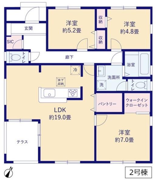 リーブルガーデン　古河中田第４　全２棟　２号棟