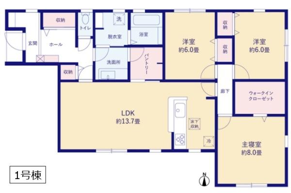 リーブルガーデン　第２八千代菅谷　全４棟　1号棟