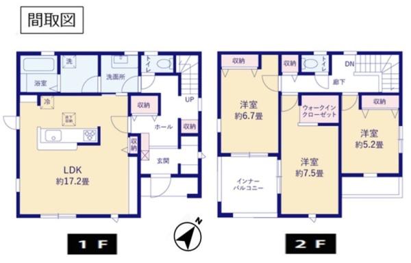 リーブルガーデン　下妻下妻丙　全４棟　２号棟
