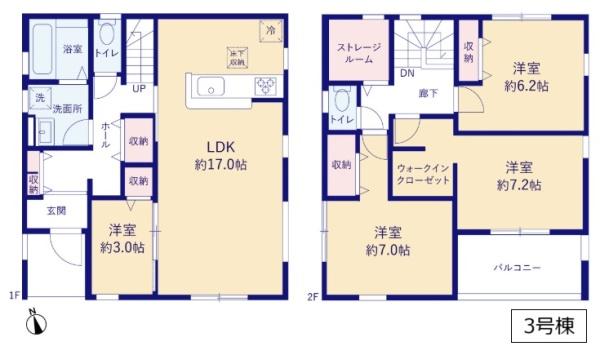 リーブルガーデン　古河三杉町　全４棟　３号棟