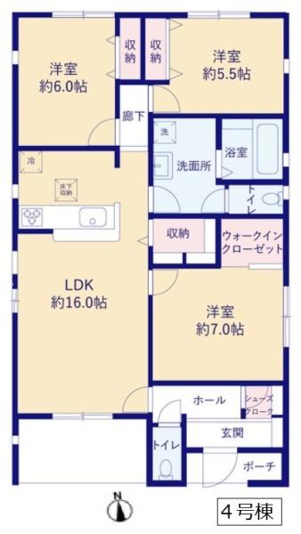 リーブルガーデン　古河下辺見第８　全４棟　４号棟
