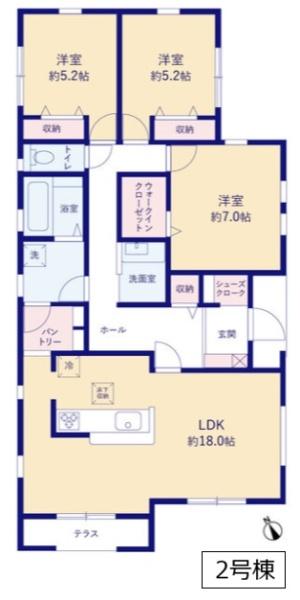 リーブルガーデン　古河上辺見第１１　全２棟　２号棟