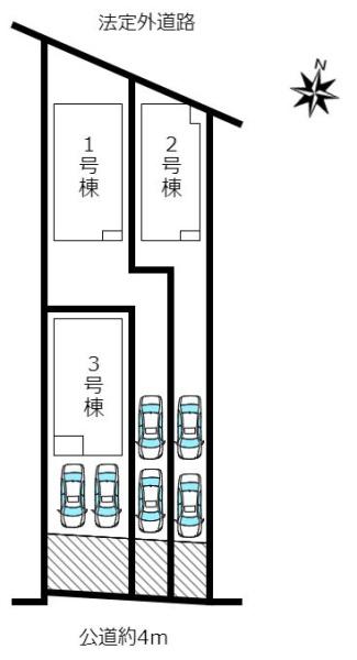 新築戸建　千種区香流橋1丁目　全3棟　3号棟