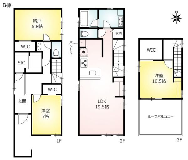 新築戸建　北区大杉2丁目　B棟