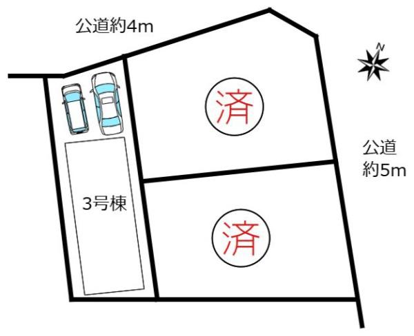 新築戸建　瑞穂区田辺通6丁目　全3棟　3号棟