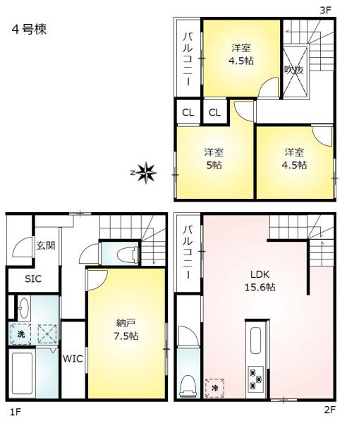 新築戸建　瑞穂区萩山町2丁目　全6棟　4号棟