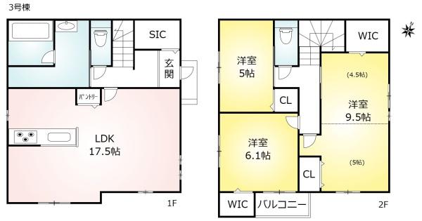 新築戸建　瑞穂区井戸田町2丁目　3号棟